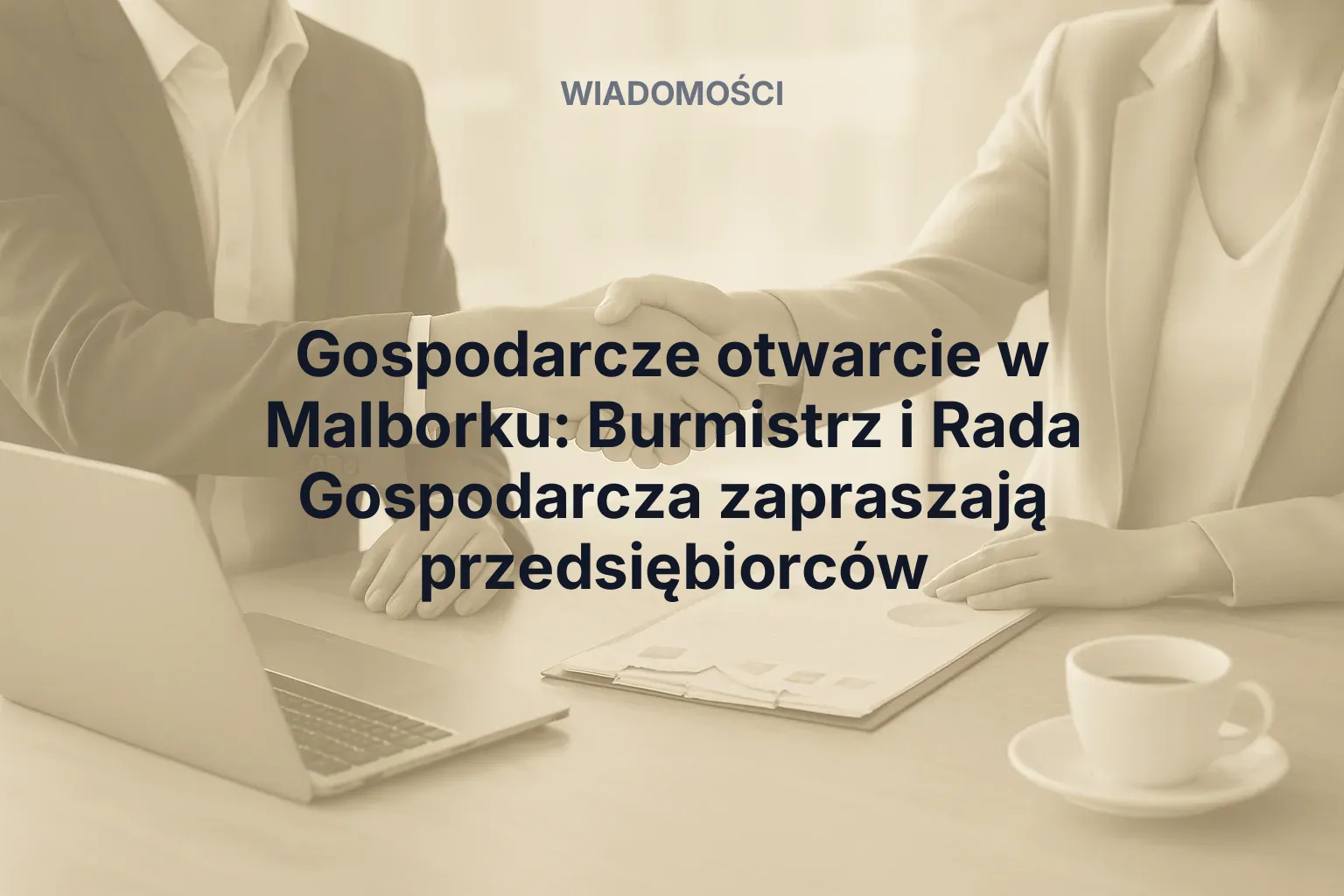 Gospodarcze otwarcie w Malborku: Burmistrz i Rada Gospodarcza zapraszają przedsiębiorców