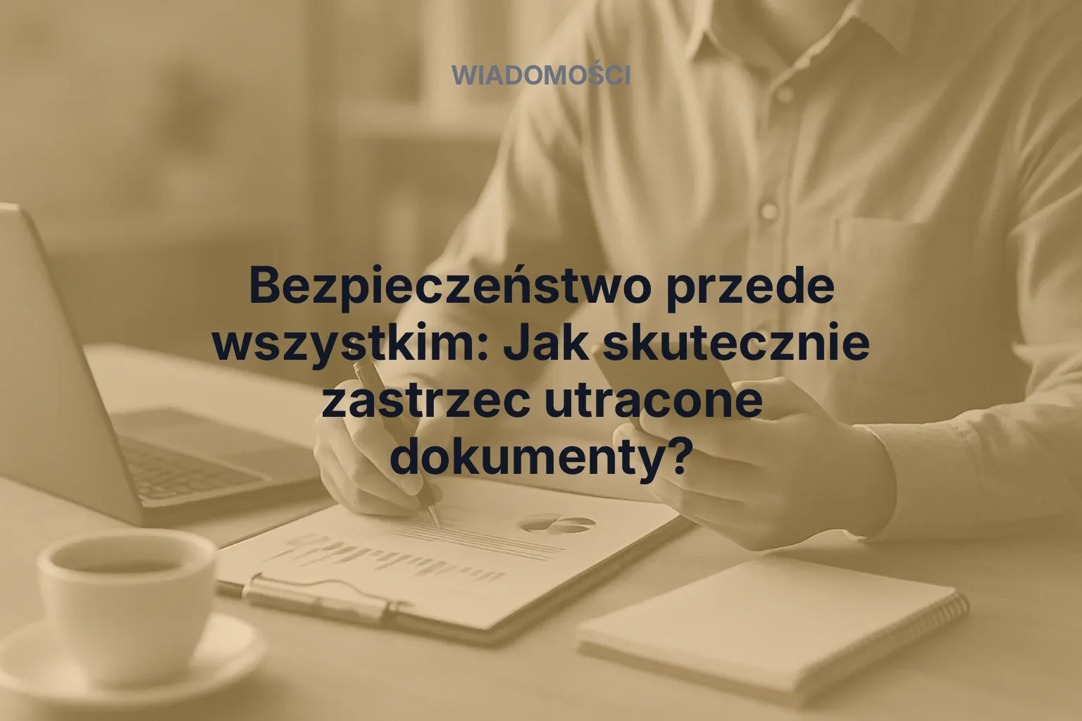 Artykuł: Bezpieczeństwo przede wszystkim: Jak skutecznie zastrzec utracone dokumenty?